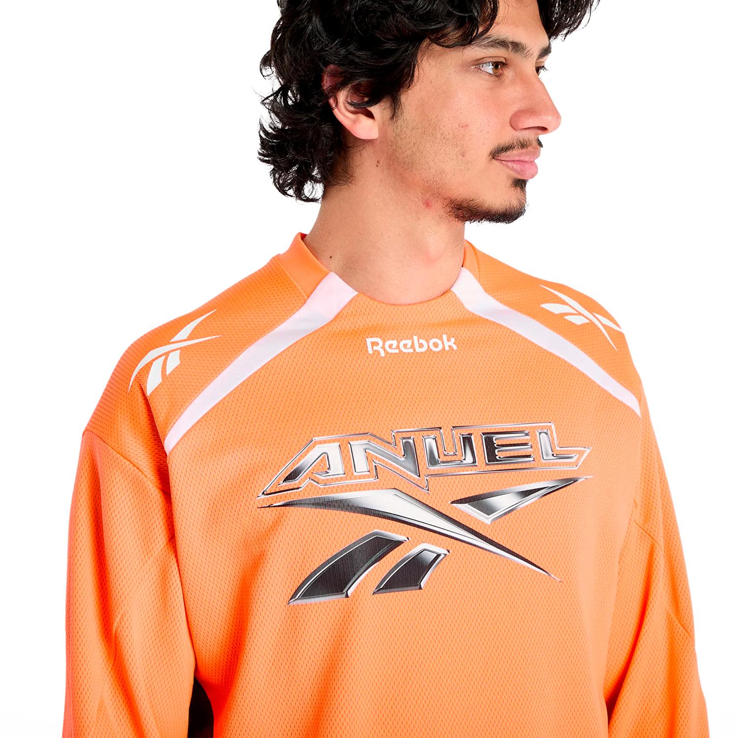 Reebok Ropa De Anuel Original Playera Reebok X Anuel Motto Ls