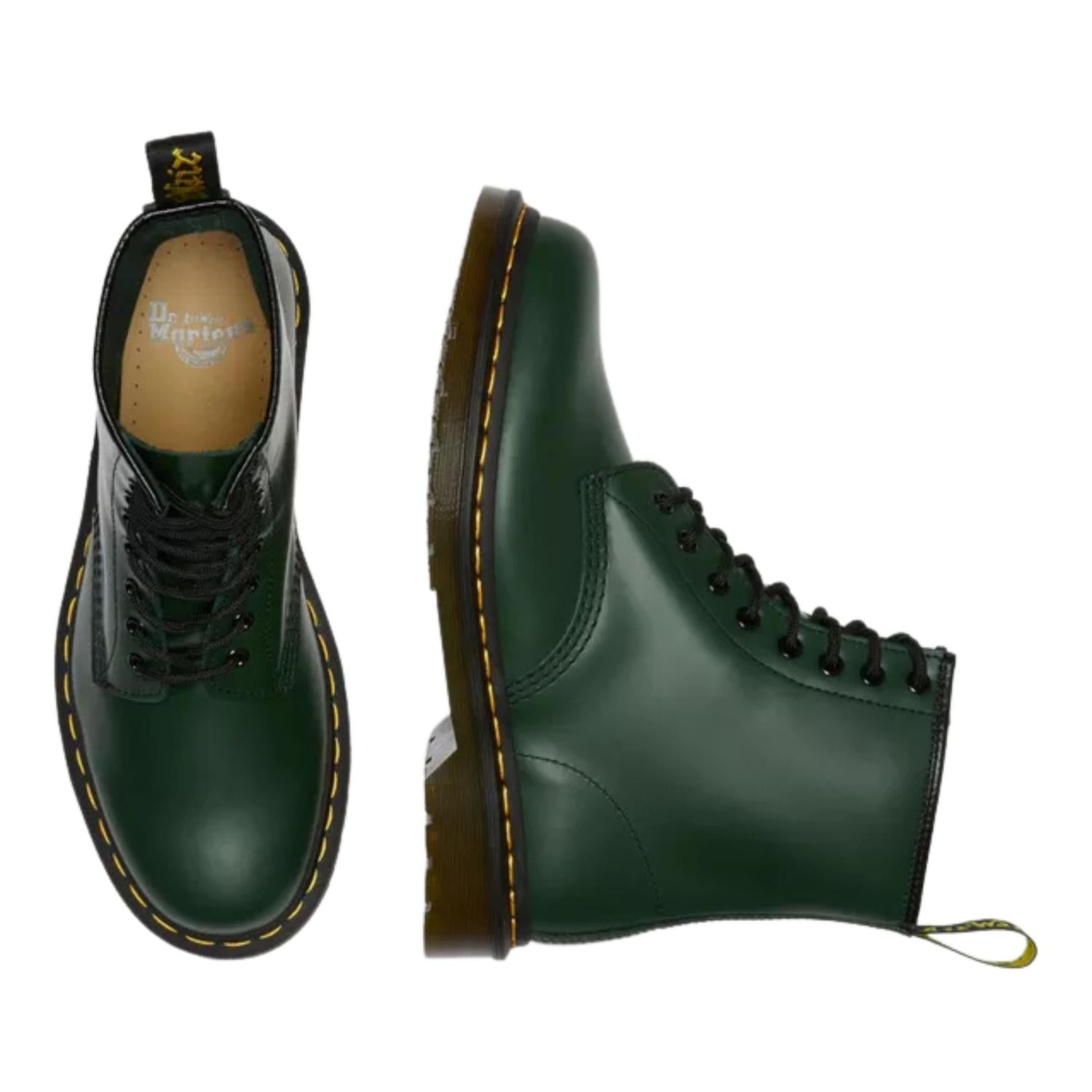 Green Dr Dr Martens Verde Oscuro Doctor Martens Mujer Botas